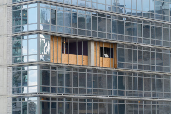 Commercial Losses Office Building Missing Windows